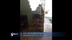 Los peligros que corren para llegar a su apartamento residentes en edificio de Antilla Los peligros que corren para llegar a su apartamento residentes en edificio de Antilla