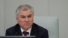 El Presidente de la Duma Estatal de la Asamblea Federal de la Federación de Rusia, Vyacheslav Volodin.