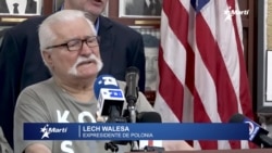 Info Martí | Lech Walesa visita Miami para apoyar la libertad de Cuba Info Martí | Lech Walesa visita Miami para apoyar la libertad de Cuba
