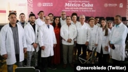 Médicos especialistas cubanos en México. (Foto: X/@zoerobledo/Archivo)