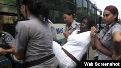 Acto represivo en La Habana contra las Damas de Blanco.