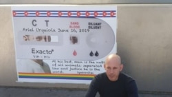 Ariel Ruiz Urquiola realiza huelga de hambre frente a edificio de ONU en Ginebra Ariel Ruiz Urquiola realiza huelga de hambre frente a edificio de ONU en Ginebra