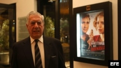 Mario Vargas Llosa, premio Nobel de Literatura 2010, en el debate "La nueva era de la incertidumbre - Para comprender el siglo XXI", en Río de Janeiro (Brasil).