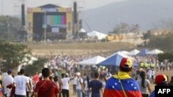 Participantes en el "Venezuela Aid Live"