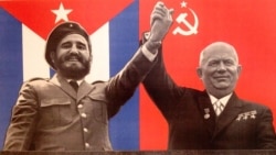 Cartel de solidaridad entre Castro y Jruschov