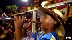 Imagen del Carnaval de Santiago de Cuba, que se celebra todos los años entre el 19 y 27 de julio.