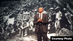 Fariñas interviene en la Conferencia de Oslo 2017.