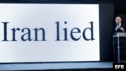 Netanyahu asegura que Irán miente y tiene un "programa nuclear secreto".