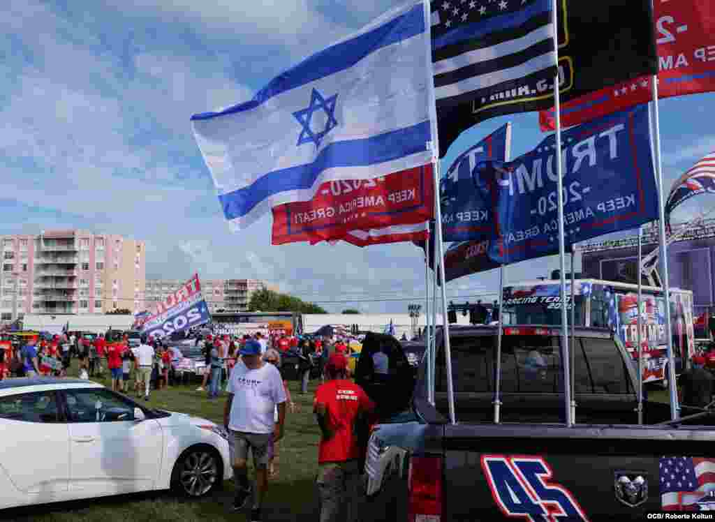 Apoyo de la Comunidad Judía al Presidente Donald Trump en North Miami.