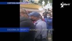 Otero Alcántara se encuentra rodeado por policias del régimen en su sexto día de huelga de hambre Otero Alcántara se encuentra rodeado por policias del régimen en su sexto día de huelga de hambre