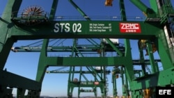 Vista de la terminal de contenedores del puerto del Mariel.