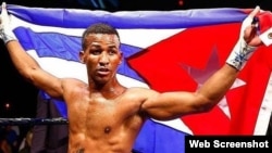 El boxeador cubano Rancés Barthelemy.