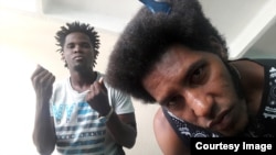 Lando Lavarra y el Karnal, dos exponentes del rap guantanamero.