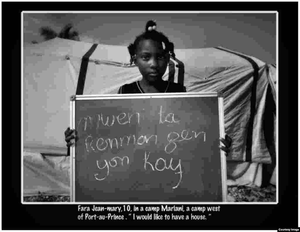 "Me gustaría tener una casa". Foto Roberto Koltún, cortesía de The Miami Herald.