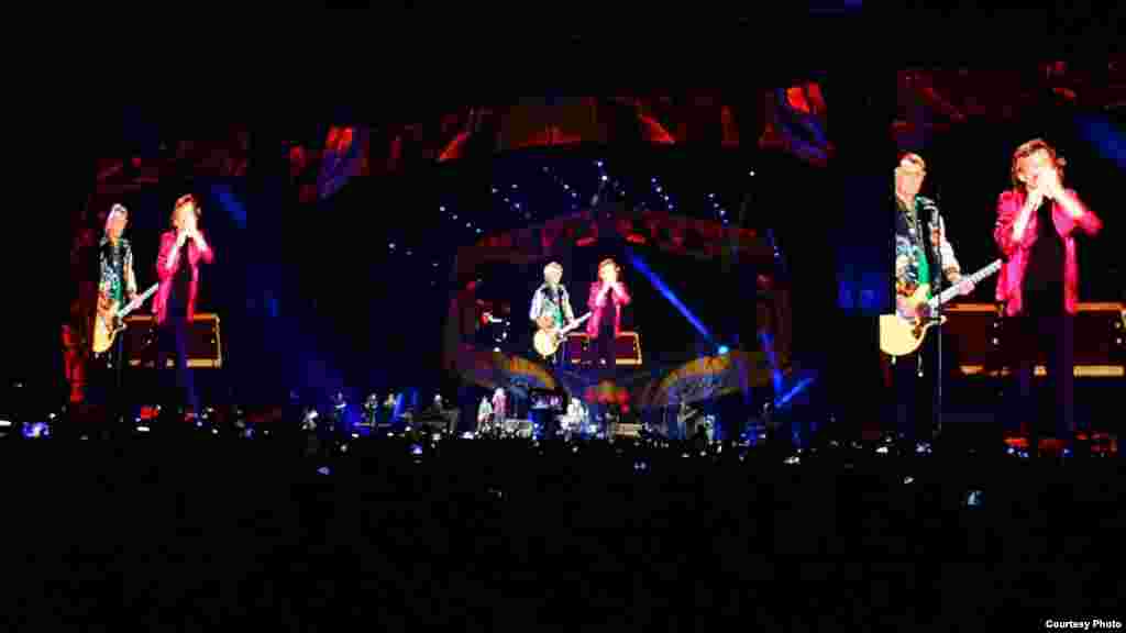 Imágenes del concierto de RS en Cuba.