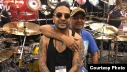 Calixto (detrás) y Yulién Oviedo.