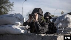 Tropas especiales ucranianos en el este del país.